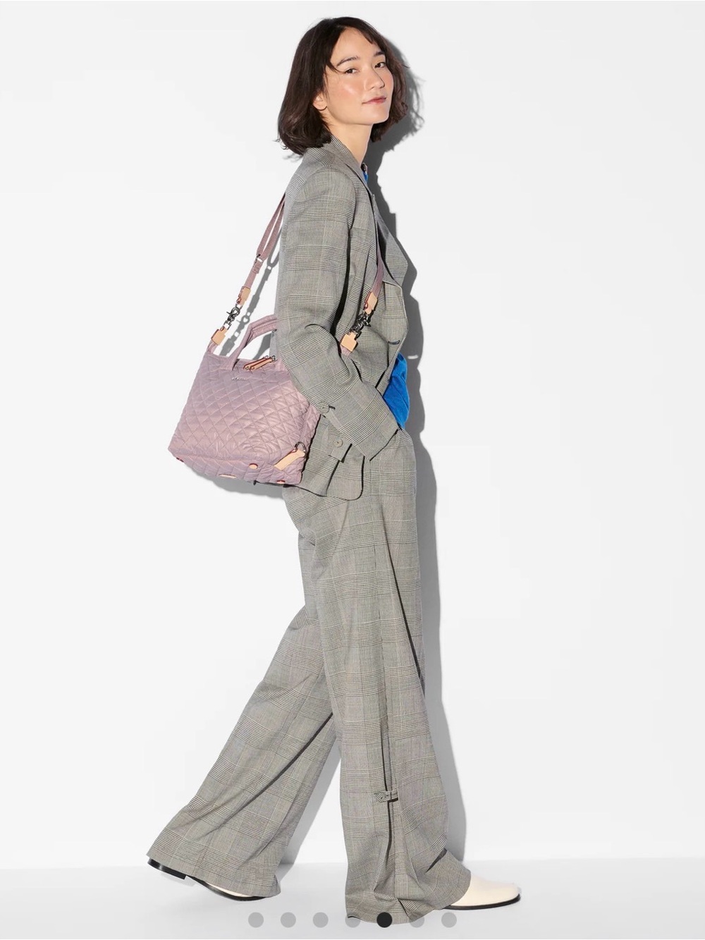 MZ WALLACE Small Sutton Quilted Pink Tote Bag - Picture 5 of 12